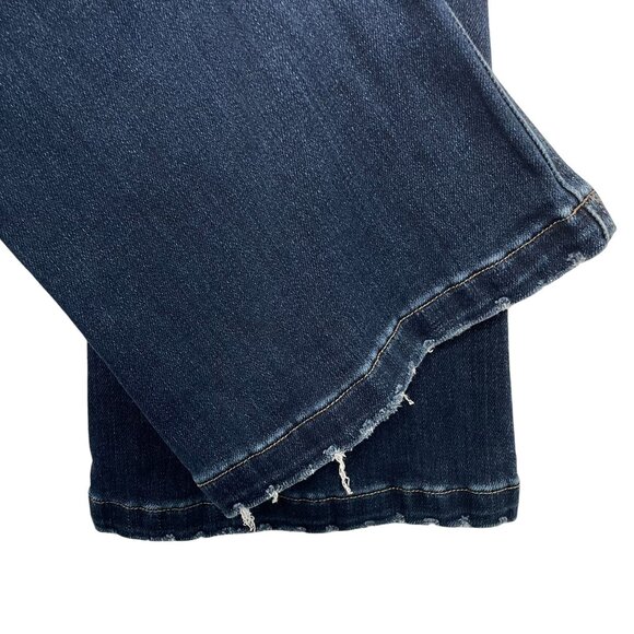 Kancan Bootcut Button Front Distressed Jeans, 34 - Picture 7 of 9